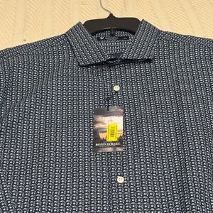 Cremieux Black Patterned Button Down Shirt from Dillards.